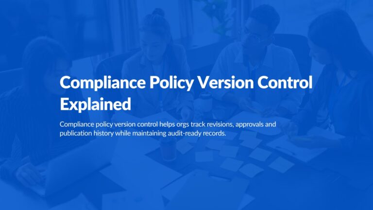 Compliance Policy Version Control Explained